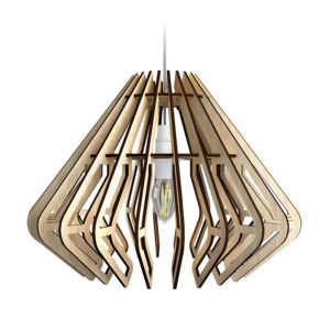 Lustra Carus, lemn natural, led, Unset