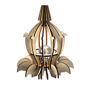 Veioza Iris, Lemn natural, led, Unset