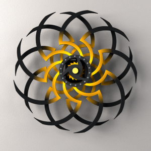 Sculptura Kinetica SunFlower. unset.ro